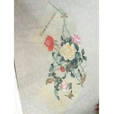 梅兰芳菊花、月季画作2副