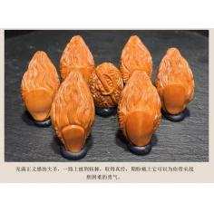 七粒老油核橄榄核雕，大圣悟空，幸福活力手串