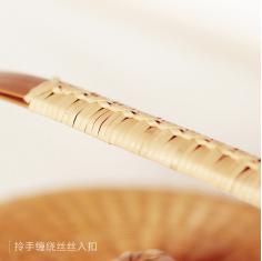 竹芸工房竹编制品中国风家用礼品收藏品手工艺品包邮茶点收纳箪篮