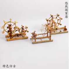 竹制品批发 传统怀旧仿古玩具居家客厅卧室摆件 大号风车生日礼物