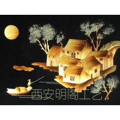 民间手工艺品 麦秆画 麦草画 芦苇画 家居装饰