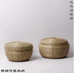 纯手工竹编制品工艺品 馍筐 竹编筐 竹子竹筐竹篮馒头筐馍筐子