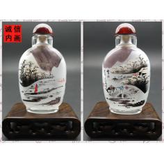 【天天特价】诚信内画鼻烟壶纯手绘漂壶中国特色外事礼品家居摆件