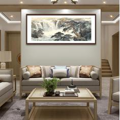 风水画巨作，峡江春潮，高山流水，颢壡奇松 。六尺、四尺原稿版画