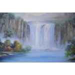 张林---日起东方维多利亚花园，油画， 室内精品挂画，墙壁挂画， 三十年美院科班毕业油画家真迹