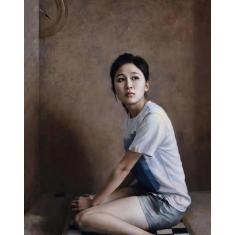 王柔作品，美女画作系列7，超现实写真  室内挂画精品， 装饰画，美女写真，画家真迹