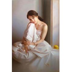 王柔作品，美女画作系列9，超现实写真  室内挂画精品， 装饰画，美女写真，画家真迹