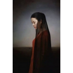 王柔作品，美女画作系列3，超现实写真  室内挂画精品， 装饰画，美女写真，画家真迹