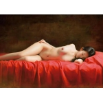 王柔作品，美女画作系列3，超现实写真  室内挂画精品， 装饰画，美女写真，画家真迹
