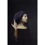 王柔作品，美女画作系列7，超现实写真  室内挂画精品， 装饰画，美女写真，画家真迹