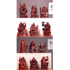 特色精品收藏，珍藏品，十八罗汉 ，印度小叶紫檀整料雕刻，无任何拼补，这么设计仅此一套