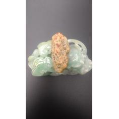 阿拉善地表筋脉石，玉化飘花秀美，一等品
