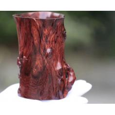 【海黄仿梅桩笔筒】  