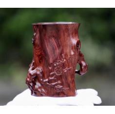 【海黄仿梅桩笔筒】  