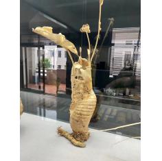 竹艺夏荷笔筒