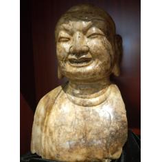 唐醉石收藏十八罗汉雕像