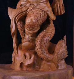 【鱼化龙】极品经典全新题材大师之作， 栩栩如生，动态一流   【规格】长42 宽39 高76 重42斤 