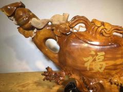  鼠年聚福 小叶桢楠（金丝楠帝王木） 【规格】高52 宽94 厚16  重12斤  【特点】家具烘干老料，精雕细琢聚福，聚财。送礼、收藏、居家摆设理想选择！