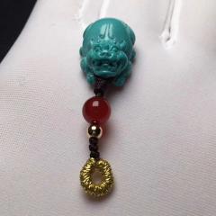 精品果冻料招财貔貅，玉化料，尺寸11ⅹ16x8mm，全品无暇，净重2.1克，原矿保真
