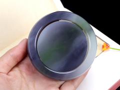 时光静美.手镯套装】收藏品！和田玉紫罗兰飘翠手镯套装 镯子芯 镯子古朴，玉质细腻，手感温润，光泽柔和，寓意高贵、华丽、祥瑞、喜庆 ，寓意着会带来一派祥和之气！