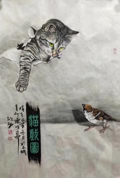 陈欣功老师《猫》系列作品