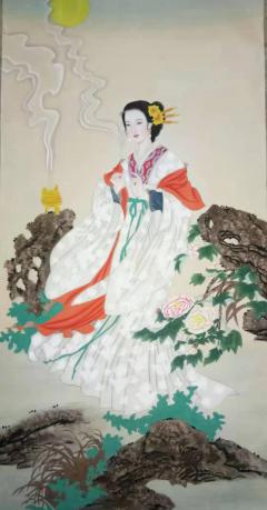 梁辉文老师四尺四美图现作
