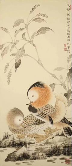 好作品，值得拥有。中国好画家，全国八零后没骨花鸟领军人物马瑞涛老师精品力作，68*34带合影，带合影视频！被全国十大五星级画廊一致认为最具潜力画家之一。师从霍春阳和贾广健教授，作品传承天津美院花鸟精髓，融入了清新淡雅之美！作品被一些资深评论