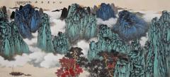 中国美术家协会会员-祁景新老师青绿山水