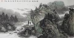 中国美术家协会会员-刘俊群老师作品 尺寸:136*68CM