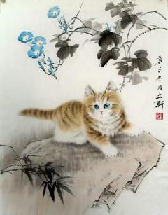 当代猫王秦文轩老师作品！！ 支持定制带视频合影