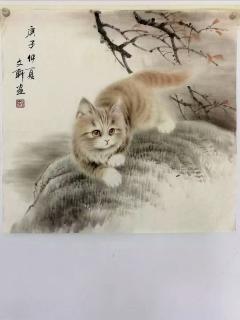当代猫王秦文轩老师作品！！ 支持定制带视频合影