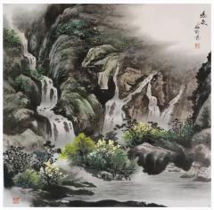 刘剑刚四尺斗方现货作品 68cmx68cm