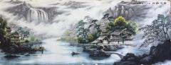 李建寨老师新年新作小六尺180*70cm，有合影视频