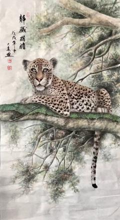 国家一级美术师，李玉春老师创作现品，保真老师合影视频