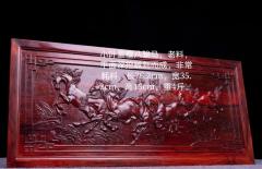 小叶紫檀八骏马，老料