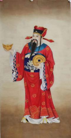 胡记领老师作品欣赏，佛教人物画