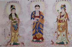 胡记领老师作品欣赏，佛教人物画