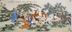 胡记领老师作品欣赏，佛教人物画