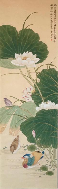 松峰展羽临玉砌，花壑回翔息芝枝