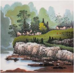 张月岗，四尺斗方孤品力作。