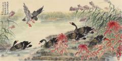 邱明功，四尺整张 136×68公分