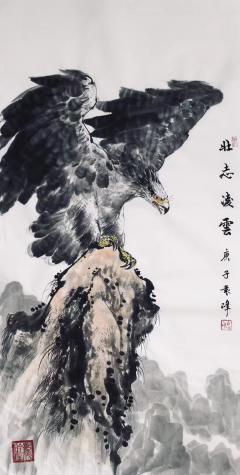 袁峰老师写意苍鹰系列
