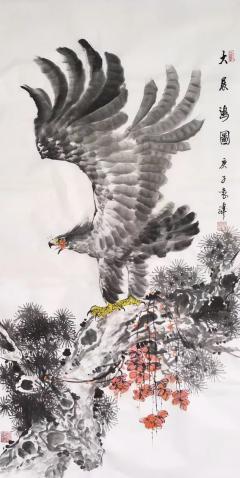 袁峰老师写意苍鹰系列