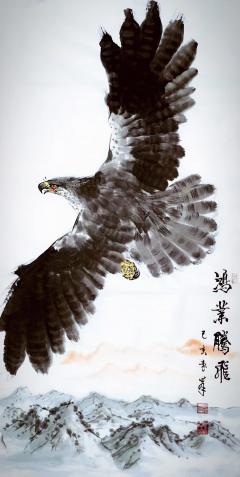 袁峰老师写意苍鹰系列