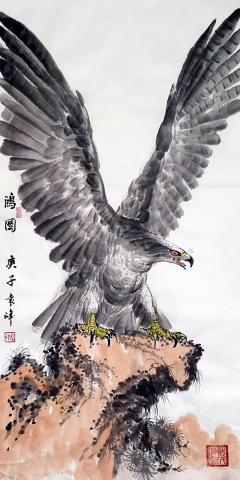 袁峰老师写意苍鹰系列