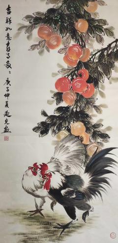 李延光老师花鸟作品 三尺整张100*50cm 带合影视频收藏证书 支持定制，部分现作