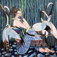 抽象油画100.100