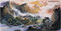 【张月岗】[福] 70x140cm，8平尺。 收藏级别孤品力作。 ——收藏附带合影，视频，收藏证书。