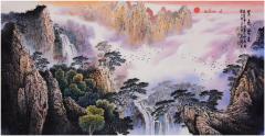 【张月岗】[福] 70x140cm，8平尺。 收藏级别孤品力作。 ——收藏附带合影，视频，收藏证书。
