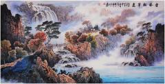 【张月岗】[福] 70x140cm，8平尺。 收藏级别孤品力作。 ——收藏附带合影，视频，收藏证书。